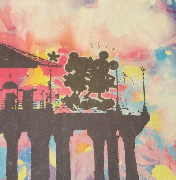 Disney Womens Size XL Mickey & Minnie Graphic T-Shirt - Multicolor - Picture 11 of 11